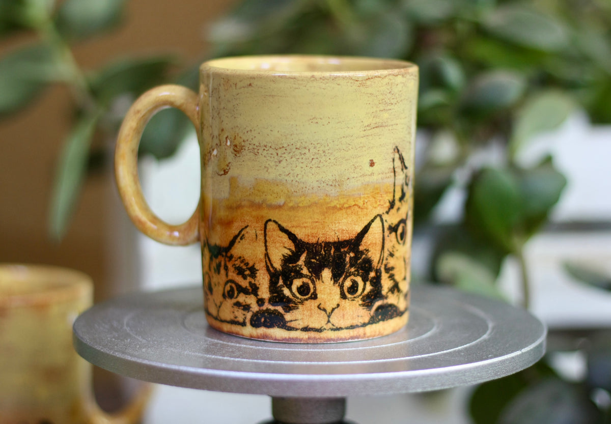 Taza artesanal de cerámica Con calma